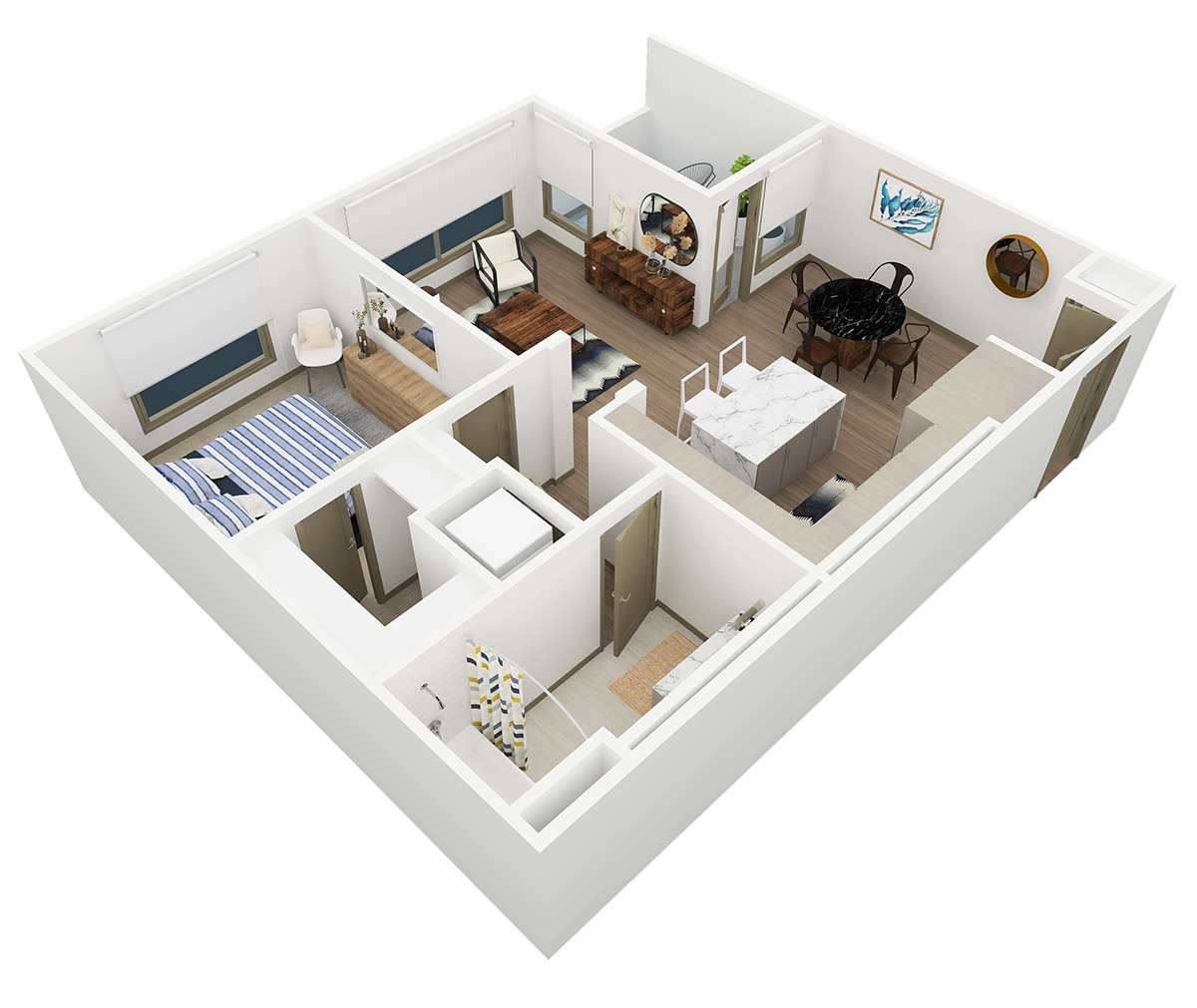 Persea 1 Bedroom Floor Plan - A1 - 2