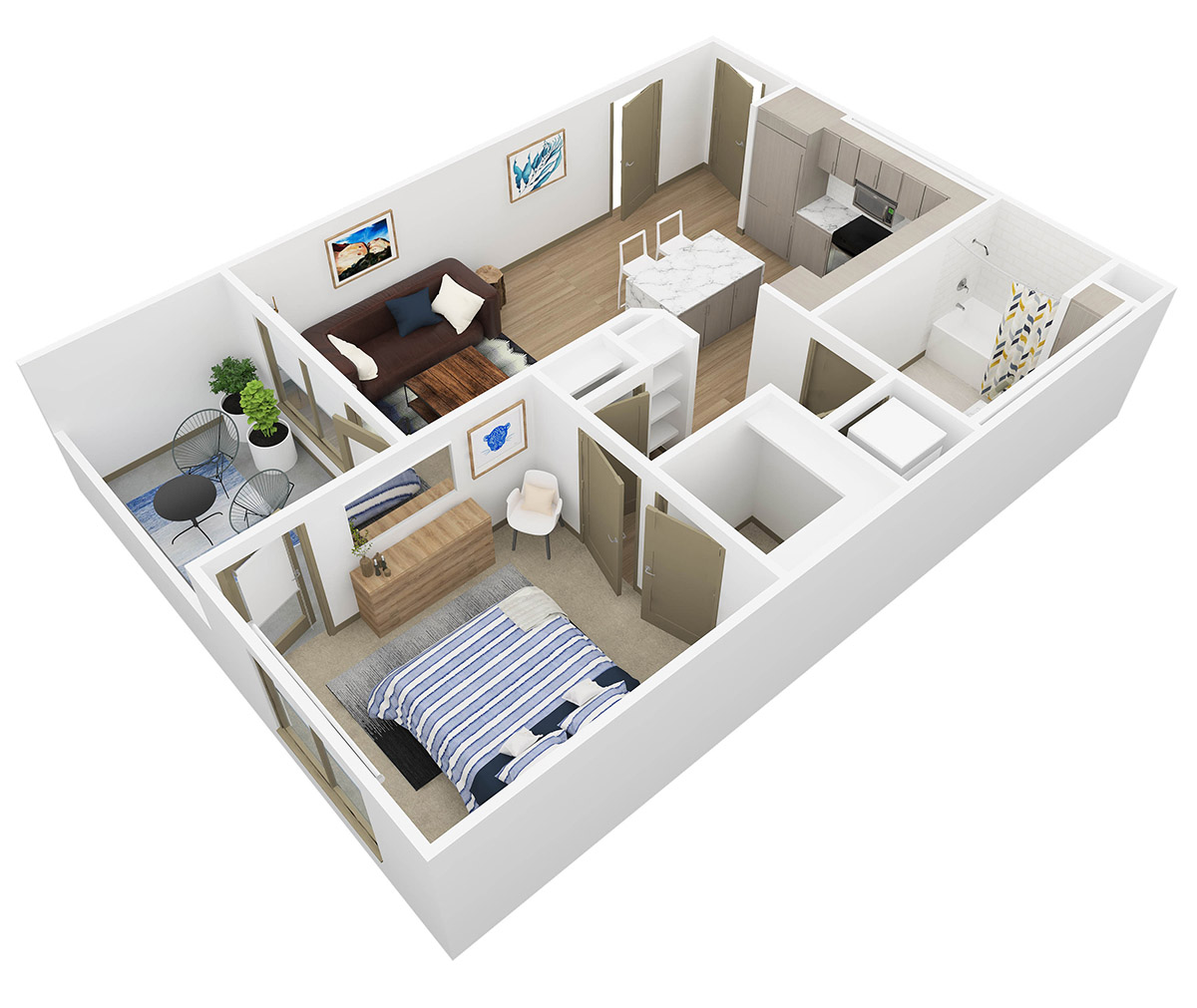 Persea 1 Bedroom Floor Plan - A2 - 5