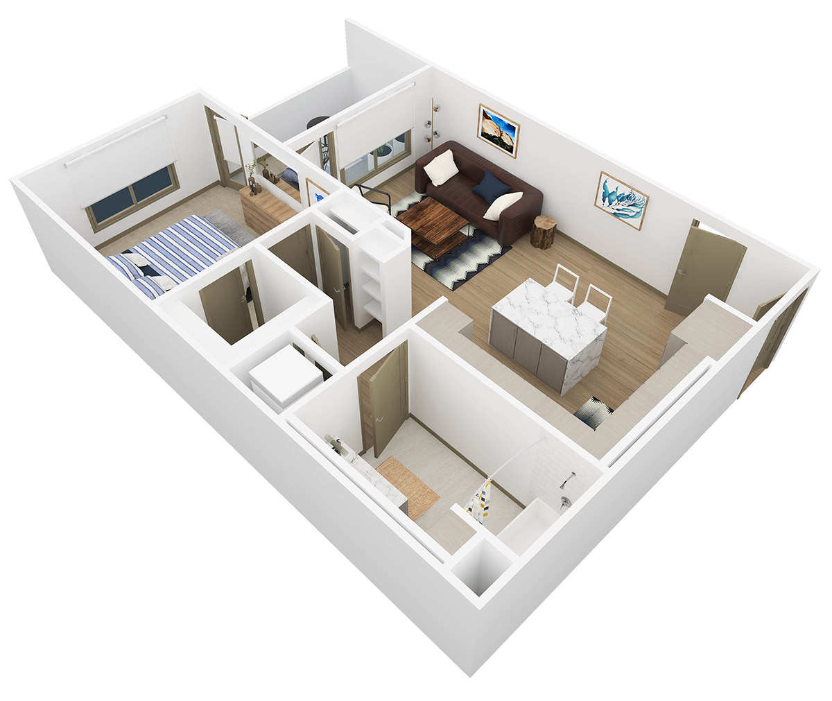 Persea 1 Bedroom Floor Plan - A2 - 6