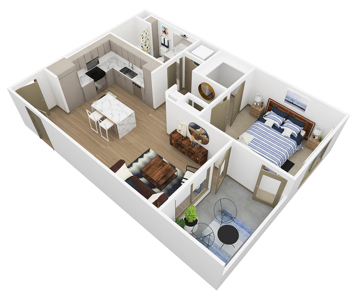 Persea 1 Bedroom Floor Plan - A2 - 7