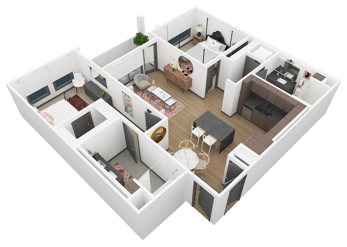 Persea 2 Bedroom Floor Plan - B2 - 6